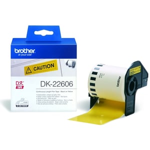 Afbeelding van Brother DK-22606 continue filmtape geel 62mm x 15,24m (origineel)