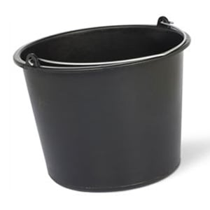 Afbeelding van Huishoudemmer | zwart | 12 liter