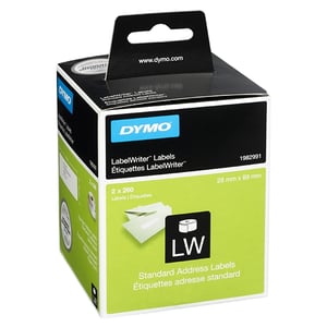 Afbeelding van DYMO 1982991 adresetiketten 89mm x 28mm 2 rollen (origineel)