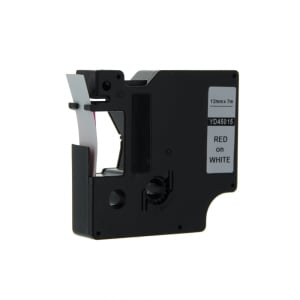 Afbeelding van DYMO S0720550 / 45015 tape rood op wit 12mm (huismerk)