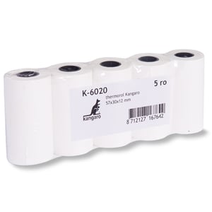 Afbeelding van Kangaro kassarol K-6020 | thermorol wit | 57x30x12mm | 5 stuks