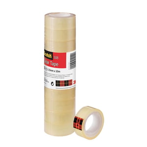 Afbeelding van 3M Scotch 508 standaard plakband | transparant | 15 mm x 10 m | 10 rollen