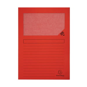 Afbeelding van Exacompta 50105E venstermap | A4 | rood | 100 stuks