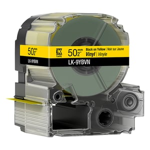 Afbeelding van Epson LK-9YBVN tape zwart op geel 50 mm (origineel)