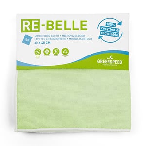 Afbeelding van Greenspeed Re-belle Microvezeldoek | groen | 40 x 40 cm | 5 stuks