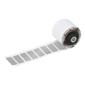 Afbeelding van Brady M6-03-7593-SL polyester labels zilver | 27 mm x 15 mm (origineel)
