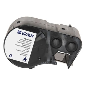 Afbeelding van Brady M5-34-427 gelamineerde vinyl labels zwart op wit | 38,10 mm x 152,40 mm (origineel)