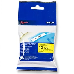 Afbeelding van Brother M-K631BZ tape zwart op geel 12mm x 8m (origineel)