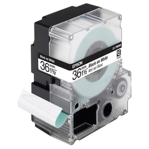 Afbeelding van Epson LC-7WBN9 tape zwart op wit 36 mm origineel