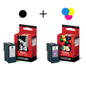 Afbeelding van Lexmark bundel 34(black) + 35(color)