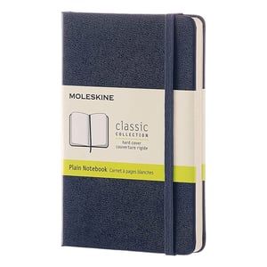 Afbeelding van Moleskine IMQP012B20 pocket notitieboek | blanco | hardcover | blauw