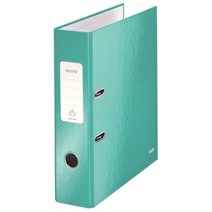 Afbeelding van Leitz 180 WOW ordner | A4 | karton | ijsblauw metallic | 80 mm
