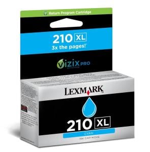 Afbeelding van Lexmark 14L0175E nr. 210XL inktcartridge cyaan hoge capaciteit (origineel)
