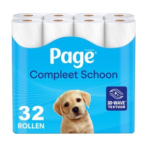 Afbeelding van Page Compleet Schoon toiletpapier | 2-laags | 32 rollen