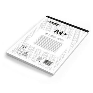 Afbeelding van Simply Schrijfblok | A4 | geruit 5 mm | 60 gr. | 100 vel | 5 stuks
