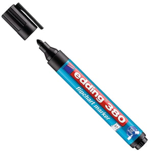Afbeelding van Edding 380 flipchart marker | zwart | ronde punt | 1,5-3mm