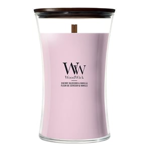 Afbeelding van Woodwick Large hourglass geurkaars | Cherry Blossom & Vanille | 610 gram