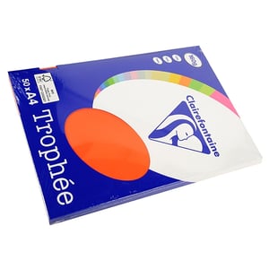 Afbeelding van Clairefontaine papier | kardinaalrood | A4 | 160 gr. | 50 vel