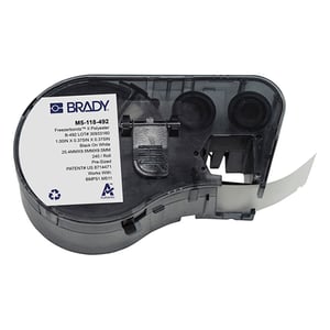 Afbeelding van Brady M5-118-492 FreezerBondz polyester labels zwart op wit | 25,4 mm x 9,53 mm (origineel)
