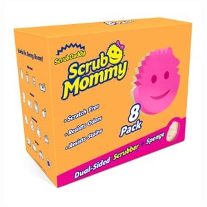 Afbeelding van Scrub Daddy | Scrub Mommy sponzen | roze | 8 stuks