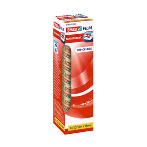 Afbeelding van Tesa plakband | transparant | 19 mm x 10 m | 8 rollen