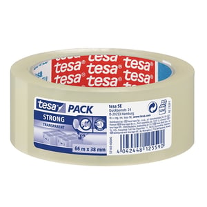 Afbeelding van Tesa verpakkingstape | transparant | 38mm x 66m | 1 rol