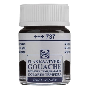 Afbeelding van Royal Talens 407269 gouache | extra fijn | neutraalzwart | 16 ml