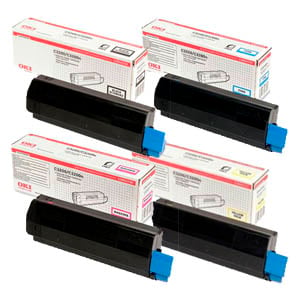 Afbeelding van OKI bundel 4537(g) + 4538(m) + 4539(c) + 4540(bl)