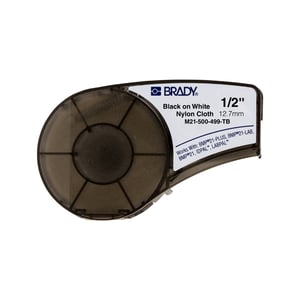 Afbeelding van Brady M21-500-499-TB tape nylonweefsel | zwart op wit | 12,7mm x 4,90m