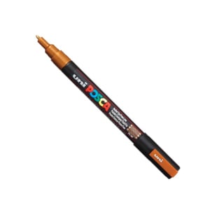 Afbeelding van POSCA PC-3M verfmarker | brons | ronde punt | 0,9 - 1,3 mm