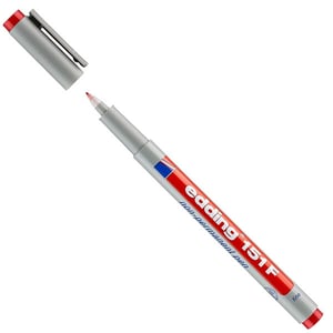 Afbeelding van Edding 151F OHP marker | rood | ronde punt | 0,6 mm