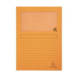 Afbeelding van Exacompta 50104E venstermap | A4 | oranje | 100 stuks
