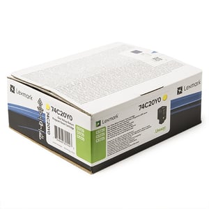 Afbeelding van Lexmark 74C20Y0 toner cartridge geel (origineel)
