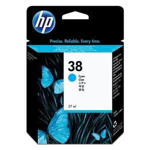 Afbeelding van HP C9415A nr. 38 inktcartridge cyaan (origineel)