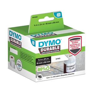 Afbeelding van DYMO 1933085 duurzame barcode etiketten 19mm x 64mm (origineel)
