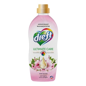 Afbeelding van Dreft Ultimate Care Wasverzachter | Pink Bloom | 1 liter | 40 wasbeurten