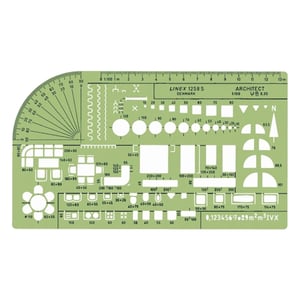 Afbeelding van Linex 100414314 architect sjabloon 1258s | groen