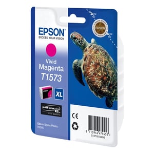 Afbeelding van Epson T1573 inktcartridge vivid magenta hoge capaciteit (origineel)