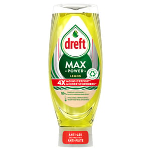 Afbeelding van Dreft Max Power Afwasmiddel | Lemon | 640 ml
