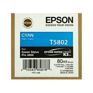 Afbeelding van Epson T5802 inktcartridge cyaan (origineel)