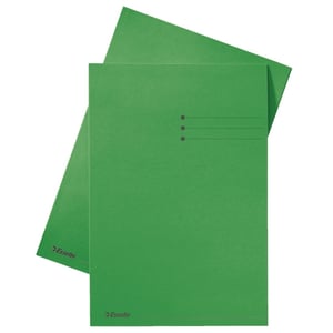 Afbeelding van Esselte inlegmap | karton | lijnbedrukking | folio | groen | 100 stuks
