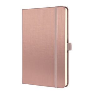 Afbeelding van Sigel Conceptum notitieboek | A5 | gelinieerd | 80 gr. | 97 vel | metallic roze
