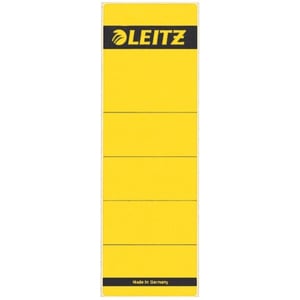 Afbeelding van Leitz 1642 rugetiketten | geel | zelfklevend | breed | 61 mm x 191 mm | 10 etiketten