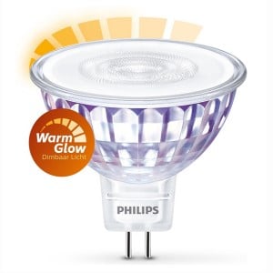 Afbeelding van Philips GU5.3 LED-spot | DIMBAAR | 5W (35W) | warm glow | glas