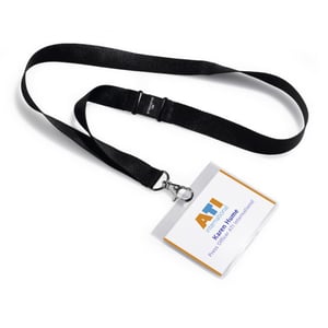 Afbeelding van Durable 860001 naambadge met textielkoord | transparant | 5 stuks