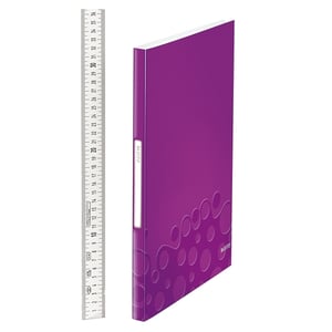 Afbeelding van Leitz 4632 WOW showalbum | A4 | paars metallic | 40 insteekhoezen