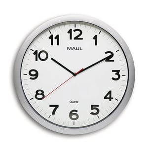 Afbeelding van Maul MAULstep wandklok | kunststof | grijs | 40 cm