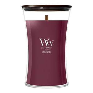 Afbeelding van Woodwick Large Hourglass geurkaars | Dark Cherry | 610 gram