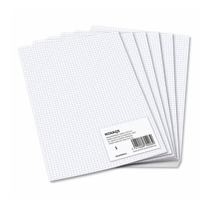 Afbeelding van Aurora accountantspapier | A4 | geruit 5 mm | 80 grams | wit | 480 vel