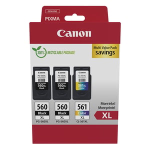 Afbeelding van Canon 2X PG-560XL/CL-561XL bundel (origineel)